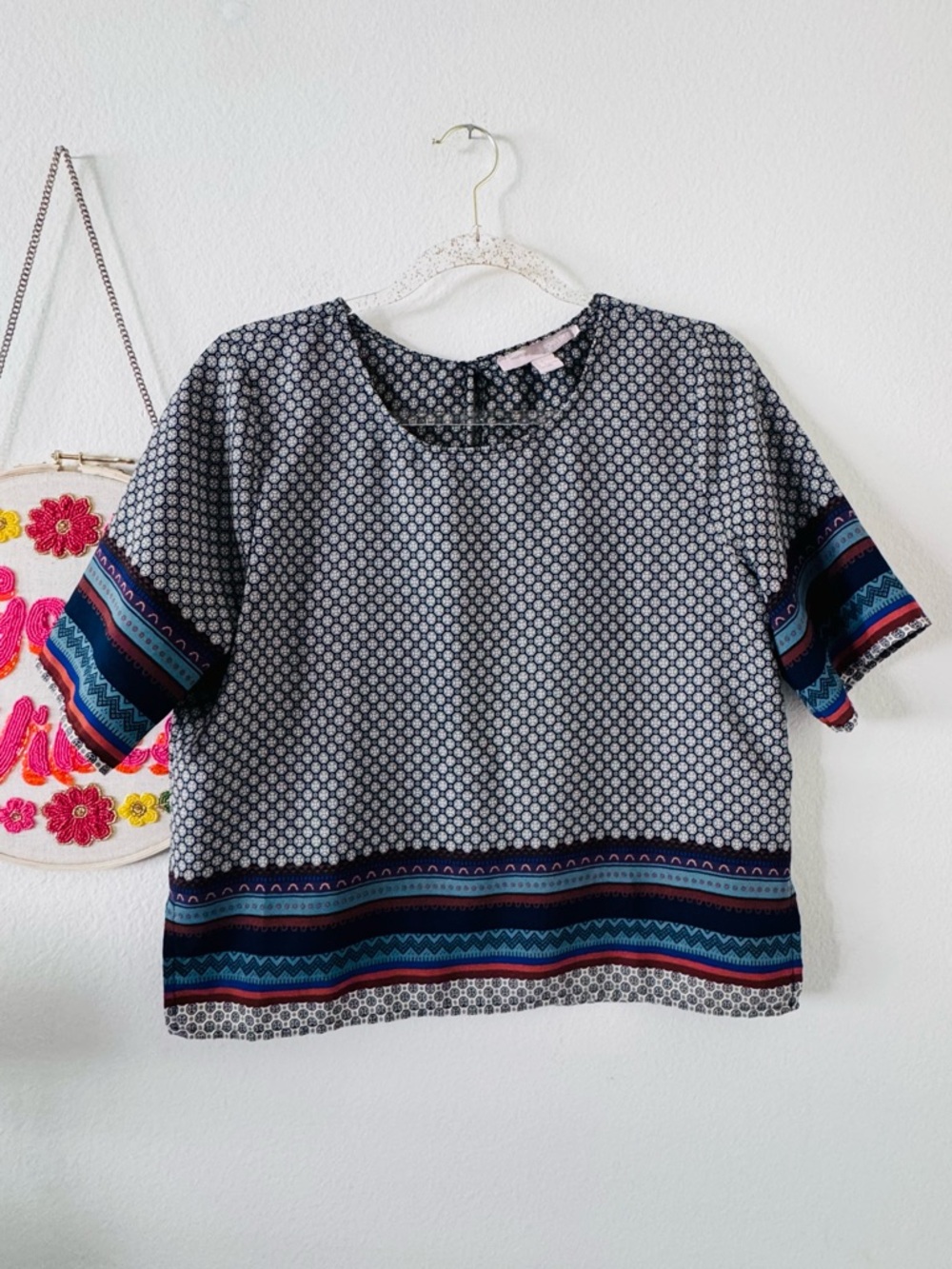 Forever 21 Geometric Print Top